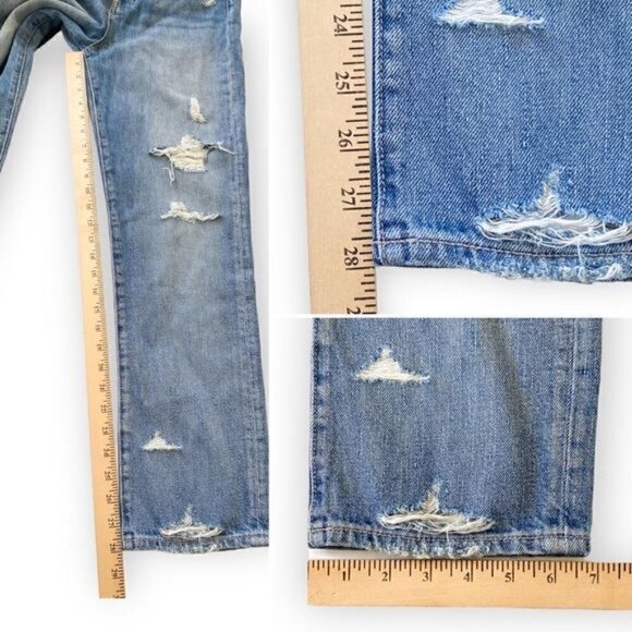 NWT Veronica‎ Beard Blake  Straight jeans with Destory, size 25 - Picture 14 of 15